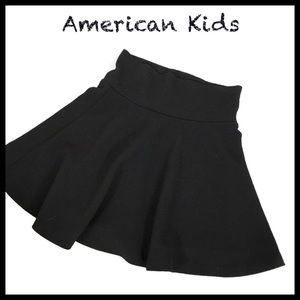 American Kids Girl’s Black Circle Skater Skirt M